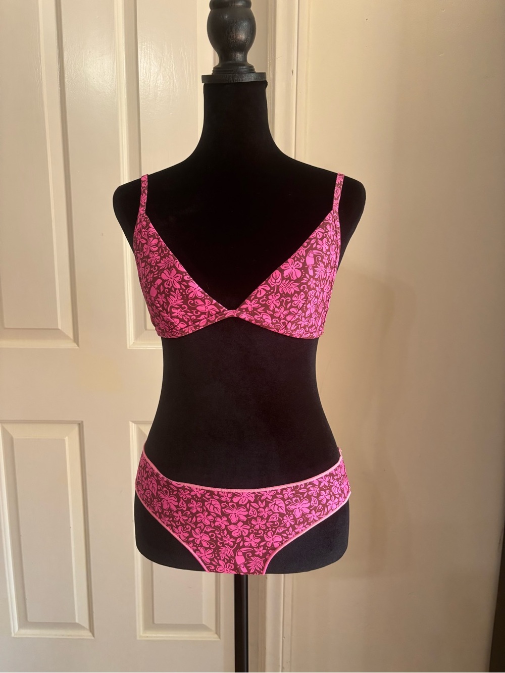 Rip Curl Pink Floral Two-Piece Bikini Set
